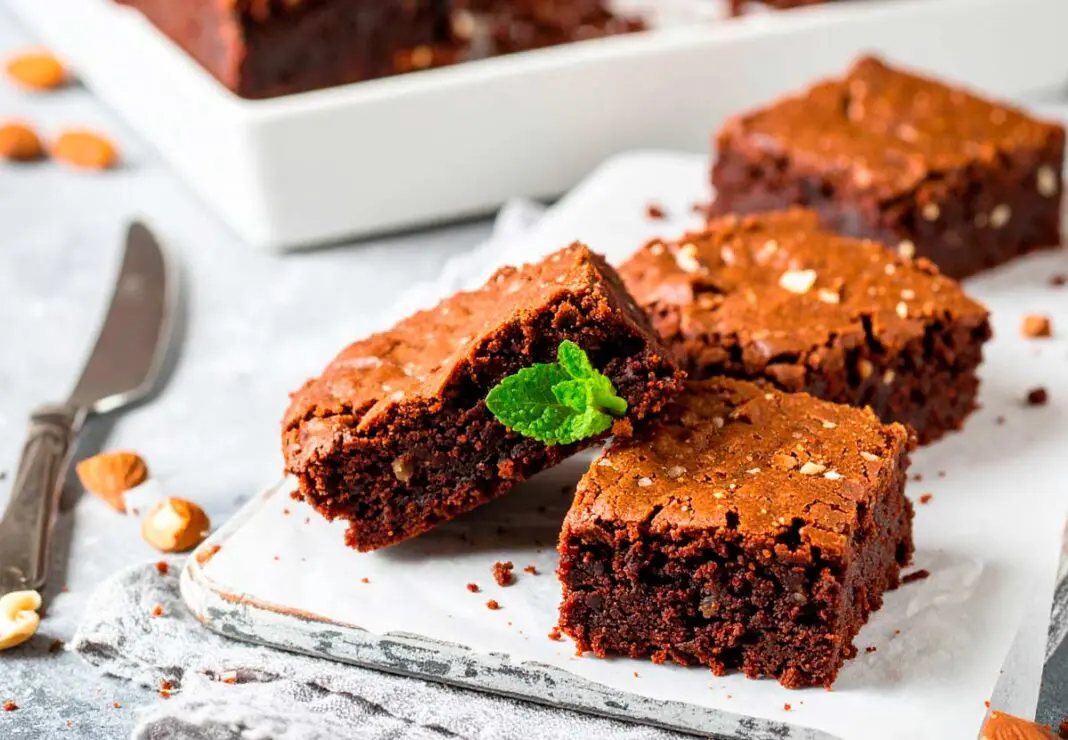 brownies keto de chocolate