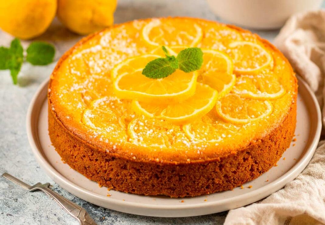 bizcocho keto de limon
