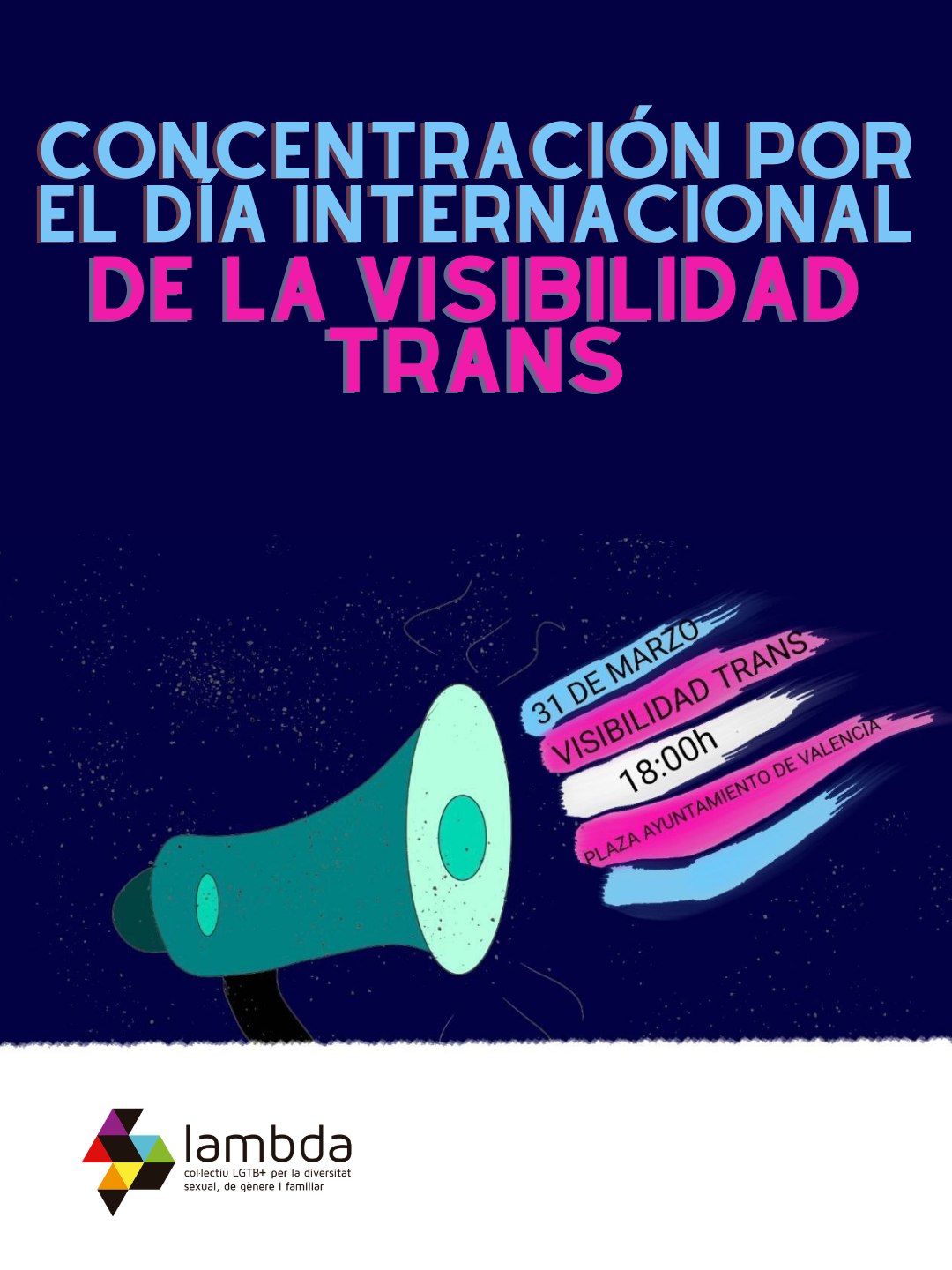 Lambda se concentrará el próximo martes para denunciar los retrocesos en derechos trans en Valencia 1 visibilidad trans