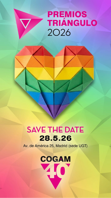 Eduardo Casanova Premio Triángulo 2026: COGAM reconoce su lucha contra el estigma 1 premios triangulo 2026